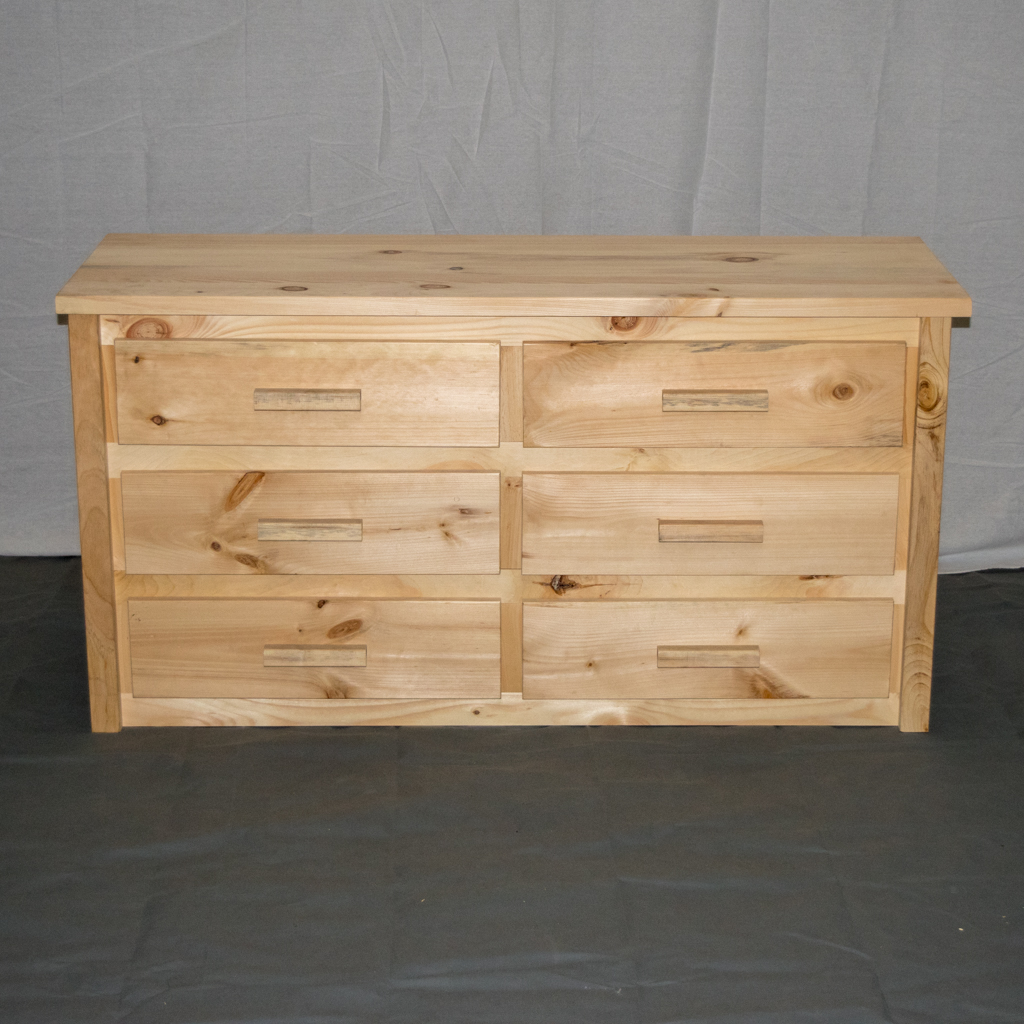 Rustic Farmhouse 6 Drawer Solid Wood Dresser | Handcrafted, Solid Wood